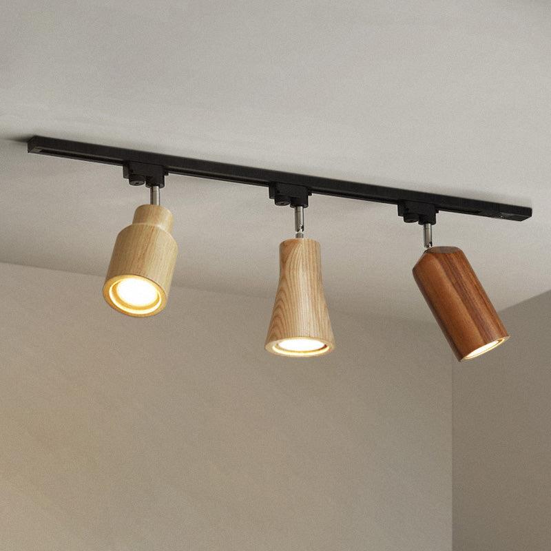 Wood Track Overhead light Ceiling Lamp