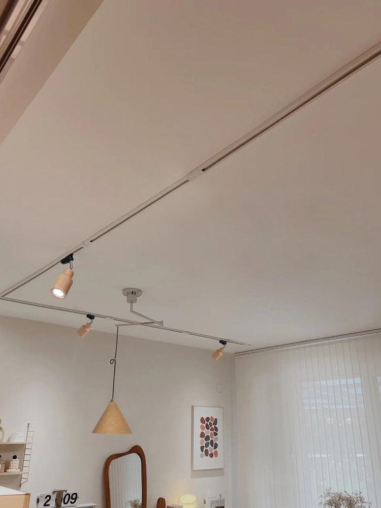 Wood Track Overhead light Ceiling Lamp