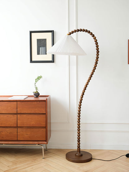 Wooden Bead Floor-mounted Lamp Floor Lamp