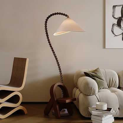 Wooden Bead Floor-mounted Lamp Floor Lamp