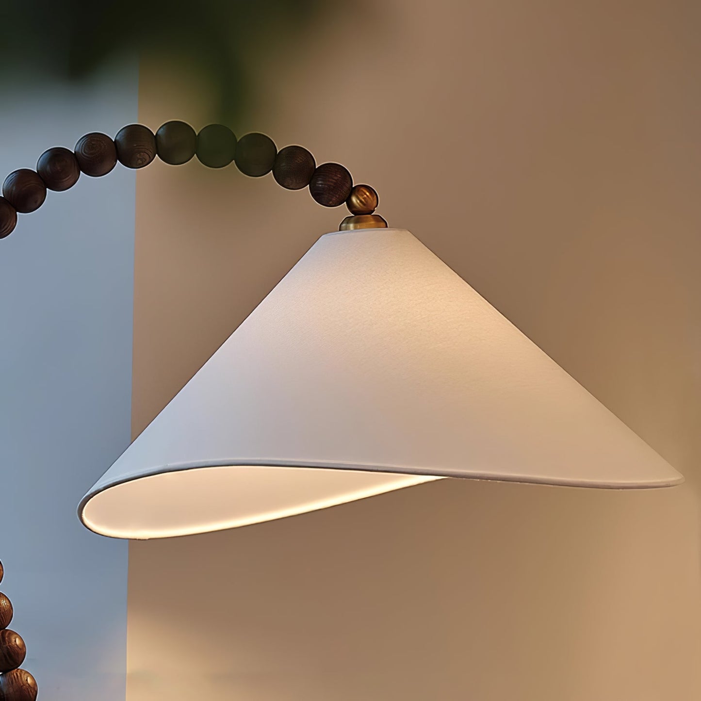 Wooden Bead Floor-mounted Lamp Floor Lamp