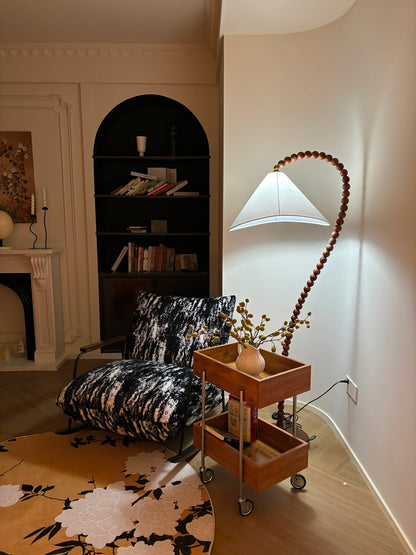 Wooden Bead Floor-mounted Lamp Floor Lamp