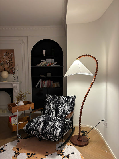 Wooden Bead Floor-mounted Lamp Floor Lamp