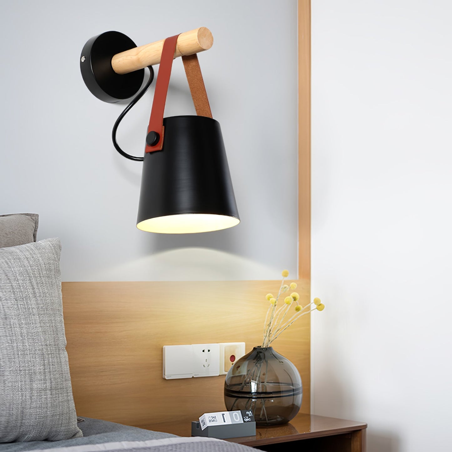 Wooden Conical Wall-mounted light Wall Light