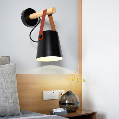 Wooden Conical Wall-mounted light Wall Light