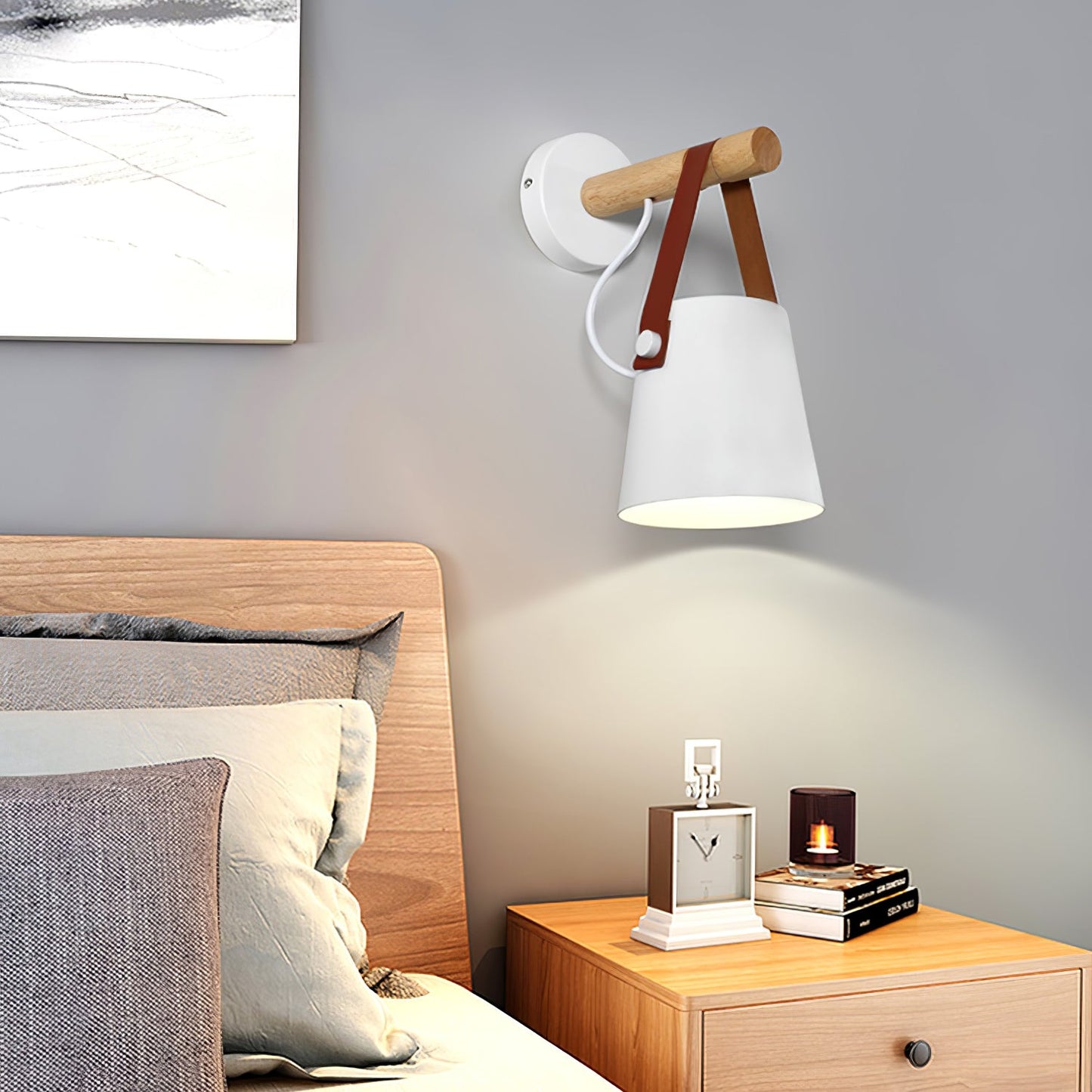 Wooden Conical Wall-mounted light Wall Light