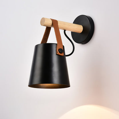 Wooden Conical Wall-mounted light Wall Light