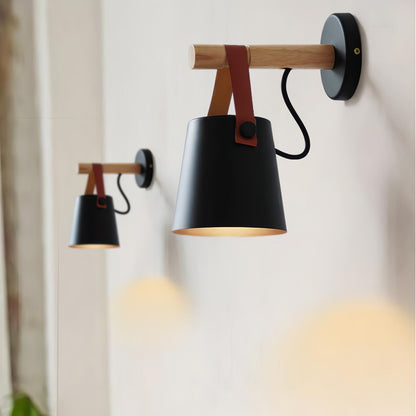 Wooden Conical Wall-mounted light Wall Light