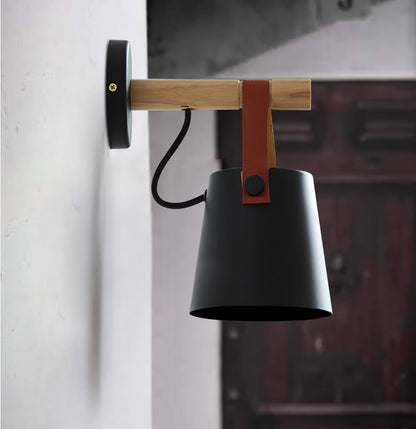 Wooden Conical Wall-mounted light Wall Light