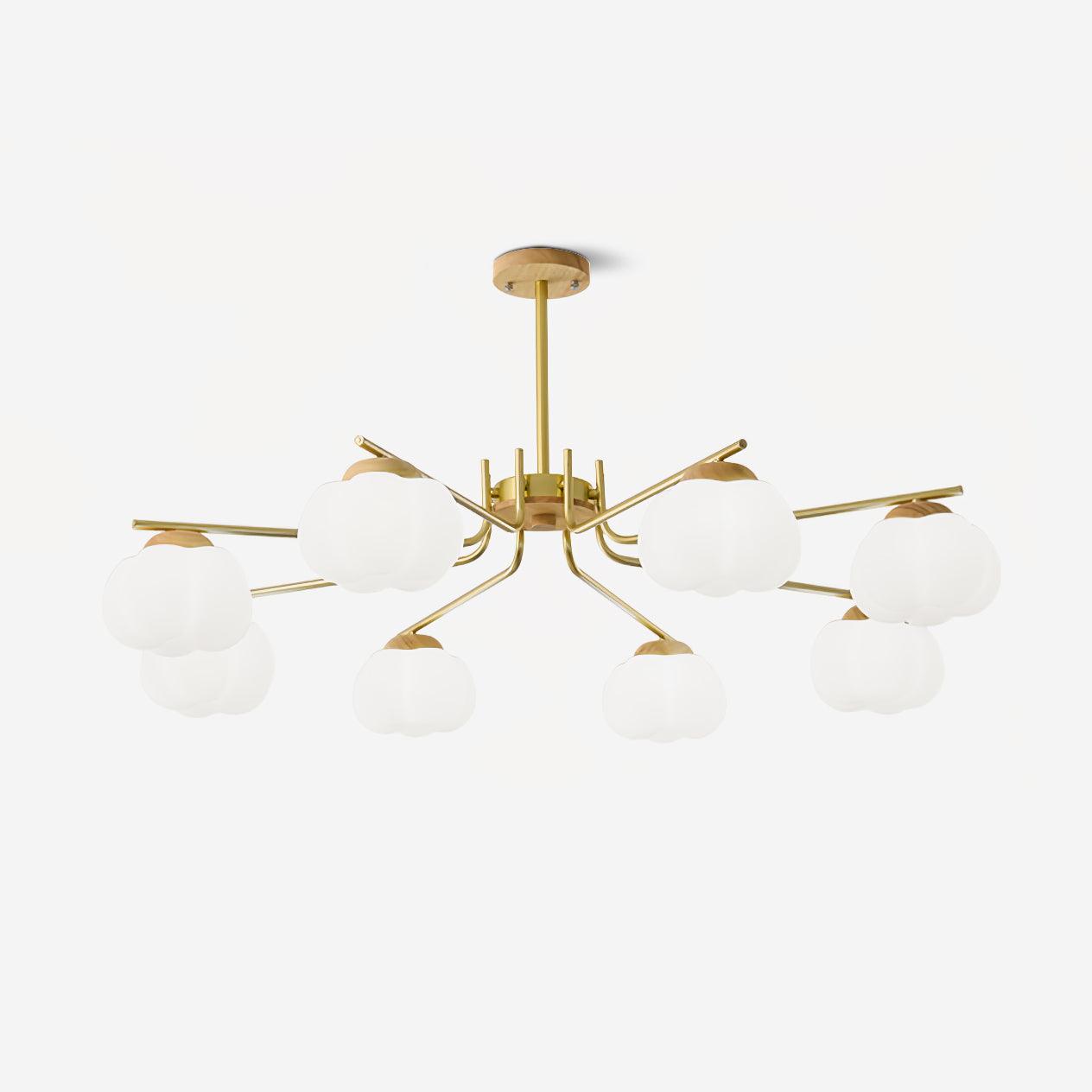 Plastic Cotton Balls Gasolier Chandelier