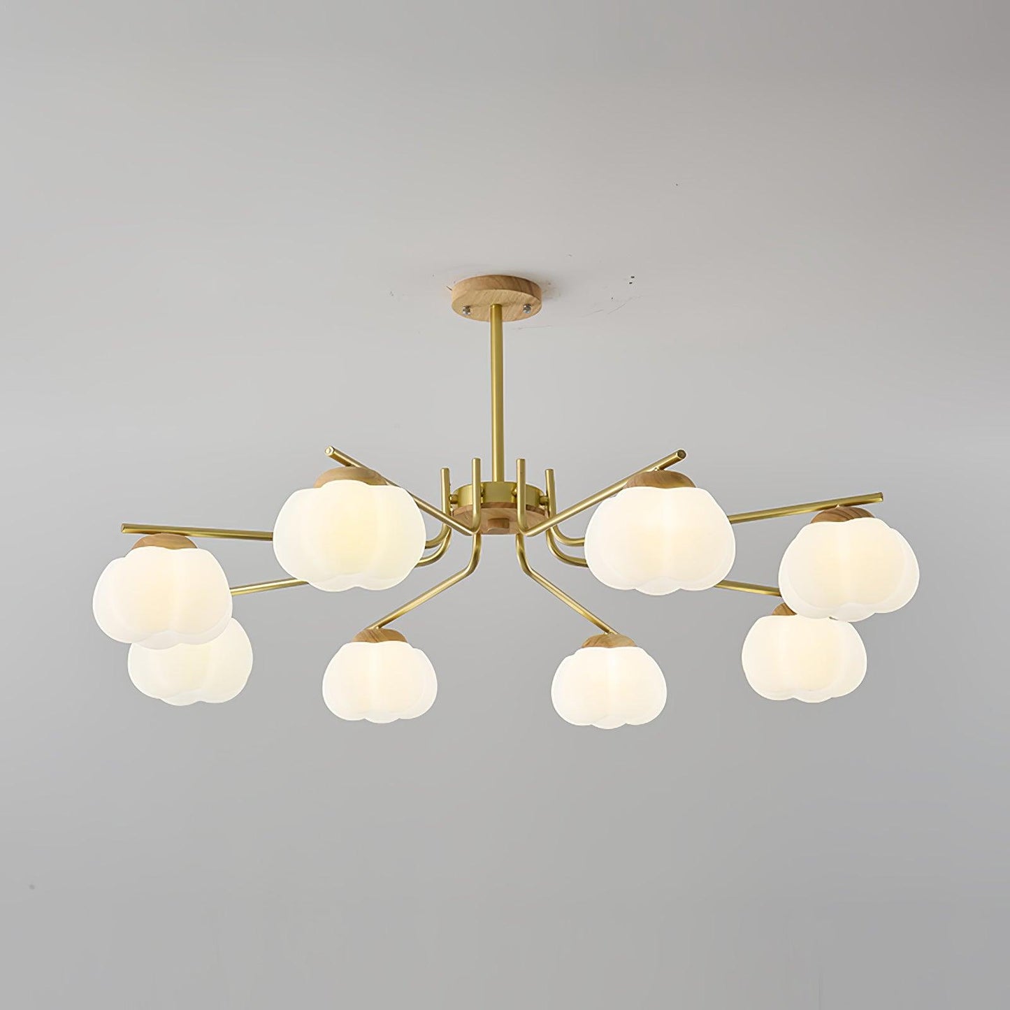 Plastic Cotton Balls Gasolier Chandelier