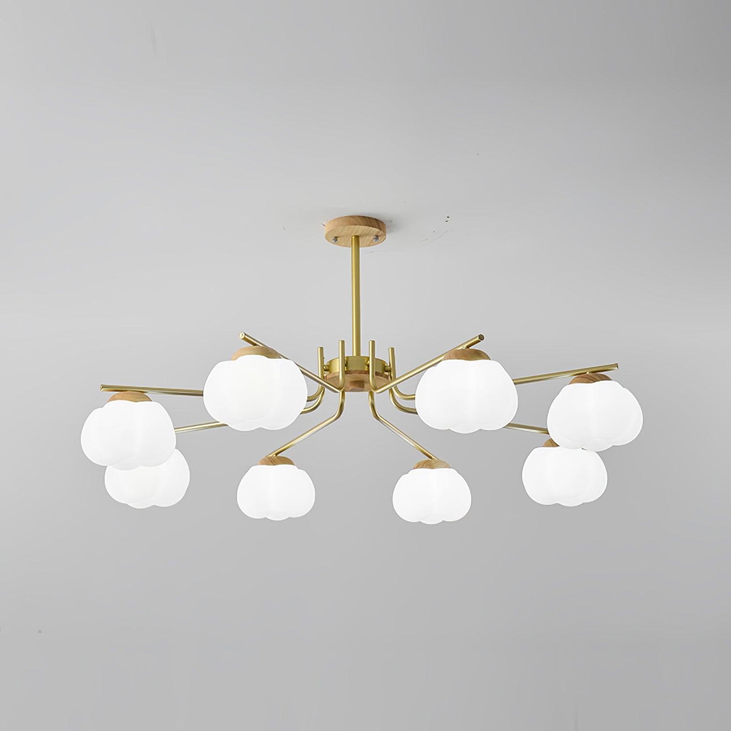 Plastic Cotton Balls Gasolier Chandelier