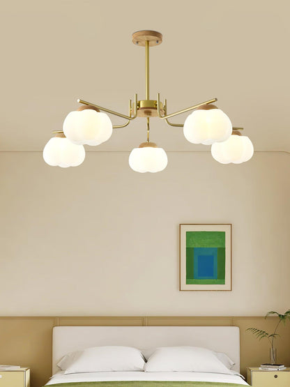 Plastic Cotton Balls Gasolier Chandelier