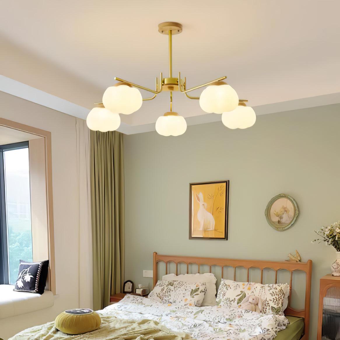 Plastic Cotton Balls Gasolier Chandelier