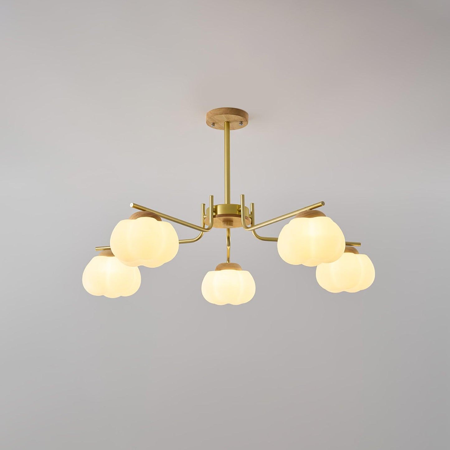 Plastic Cotton Balls Gasolier Chandelier