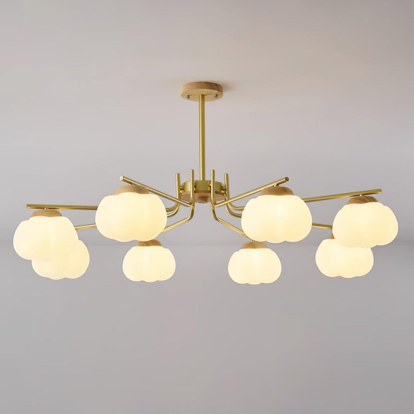 Plastic Cotton Balls Gasolier Chandelier