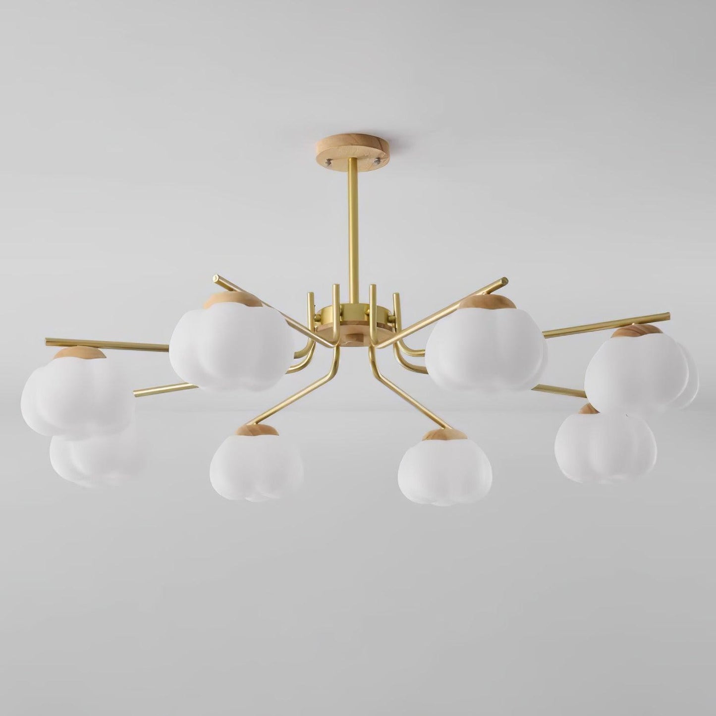 Plastic Cotton Balls Gasolier Chandelier