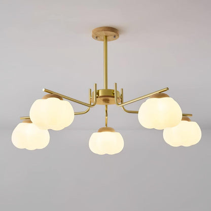 Plastic Cotton Balls Gasolier Chandelier