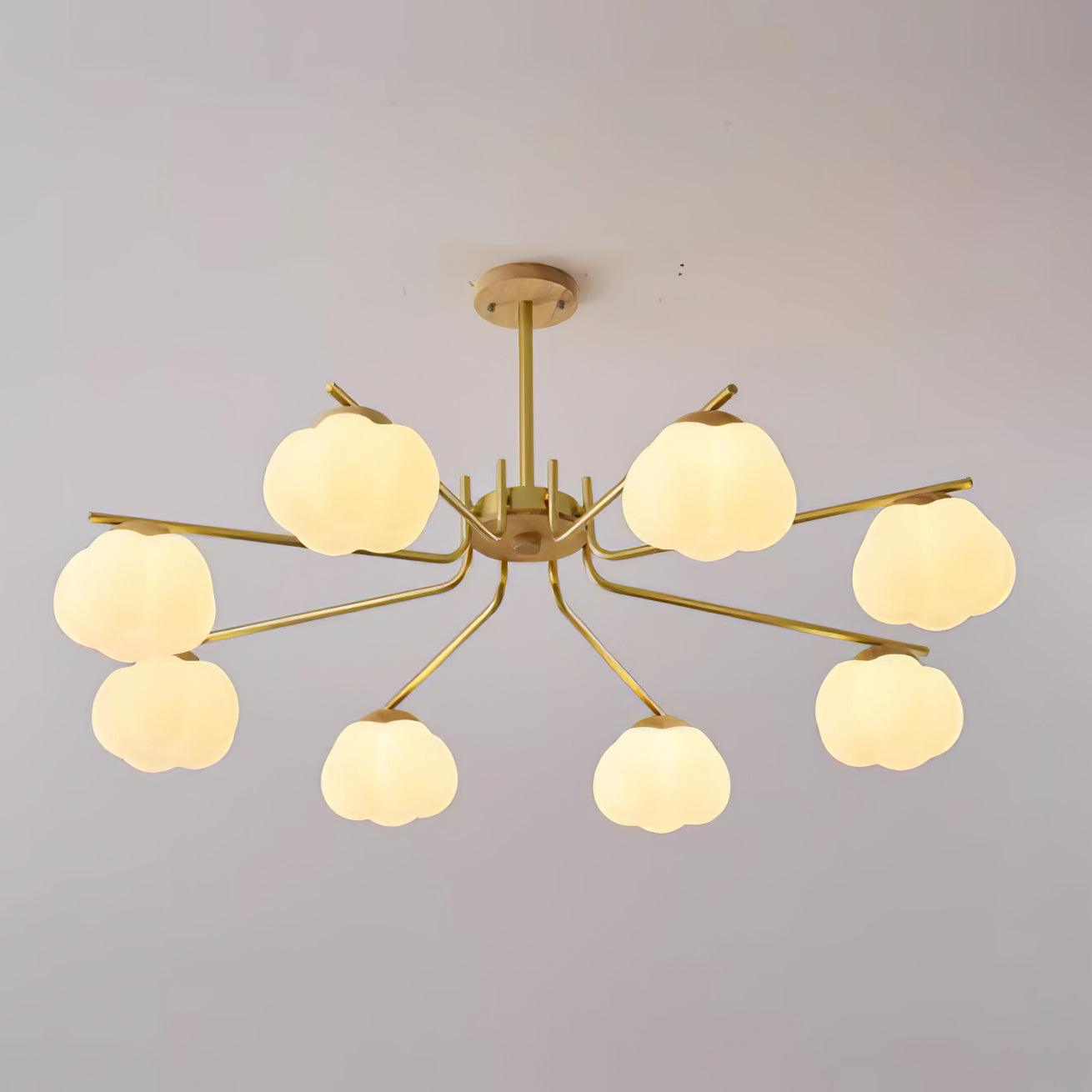 Plastic Cotton Balls Gasolier Chandelier