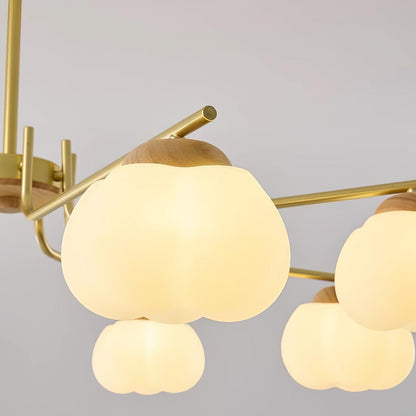 Plastic Cotton Balls Gasolier Chandelier