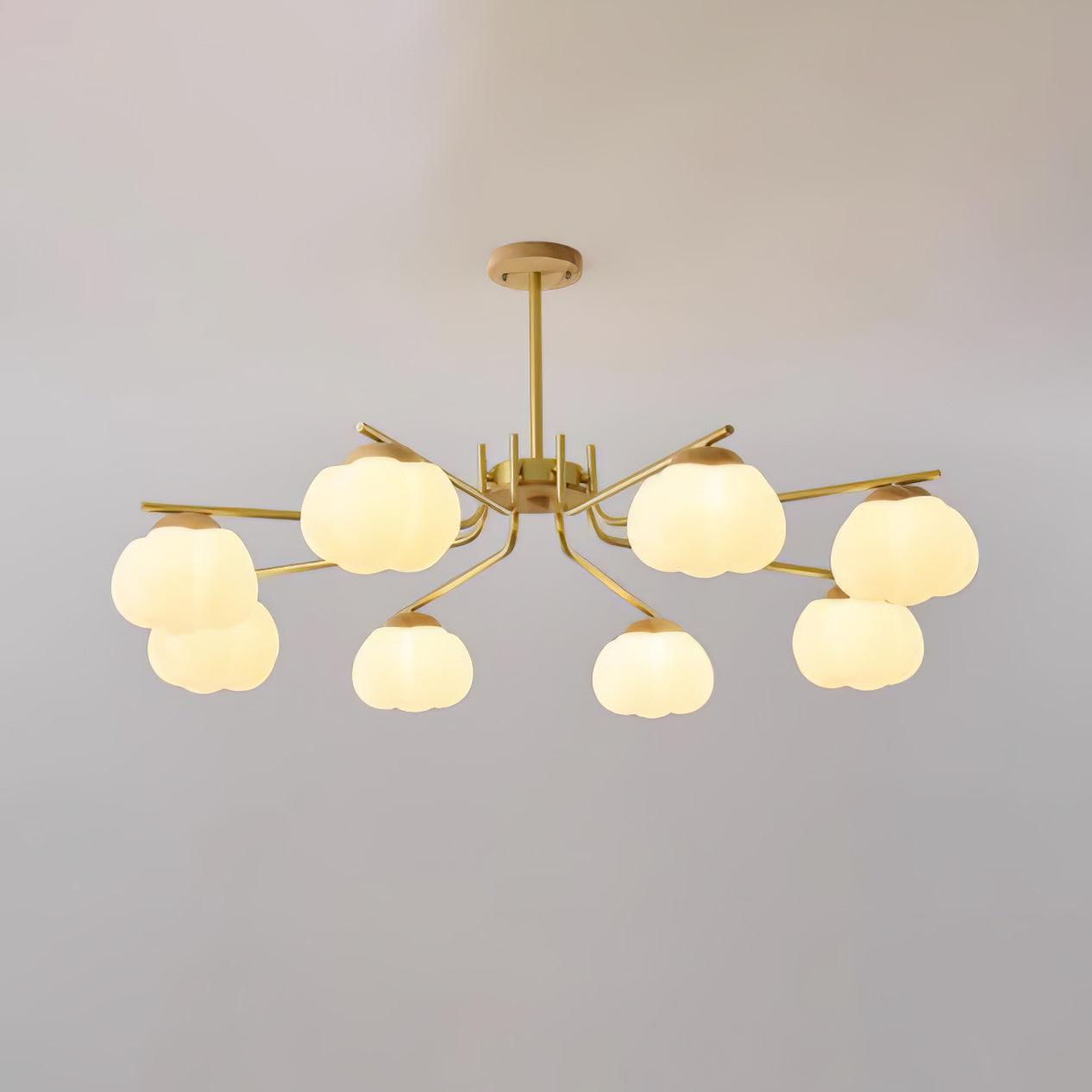 Plastic Cotton Balls Gasolier Chandelier