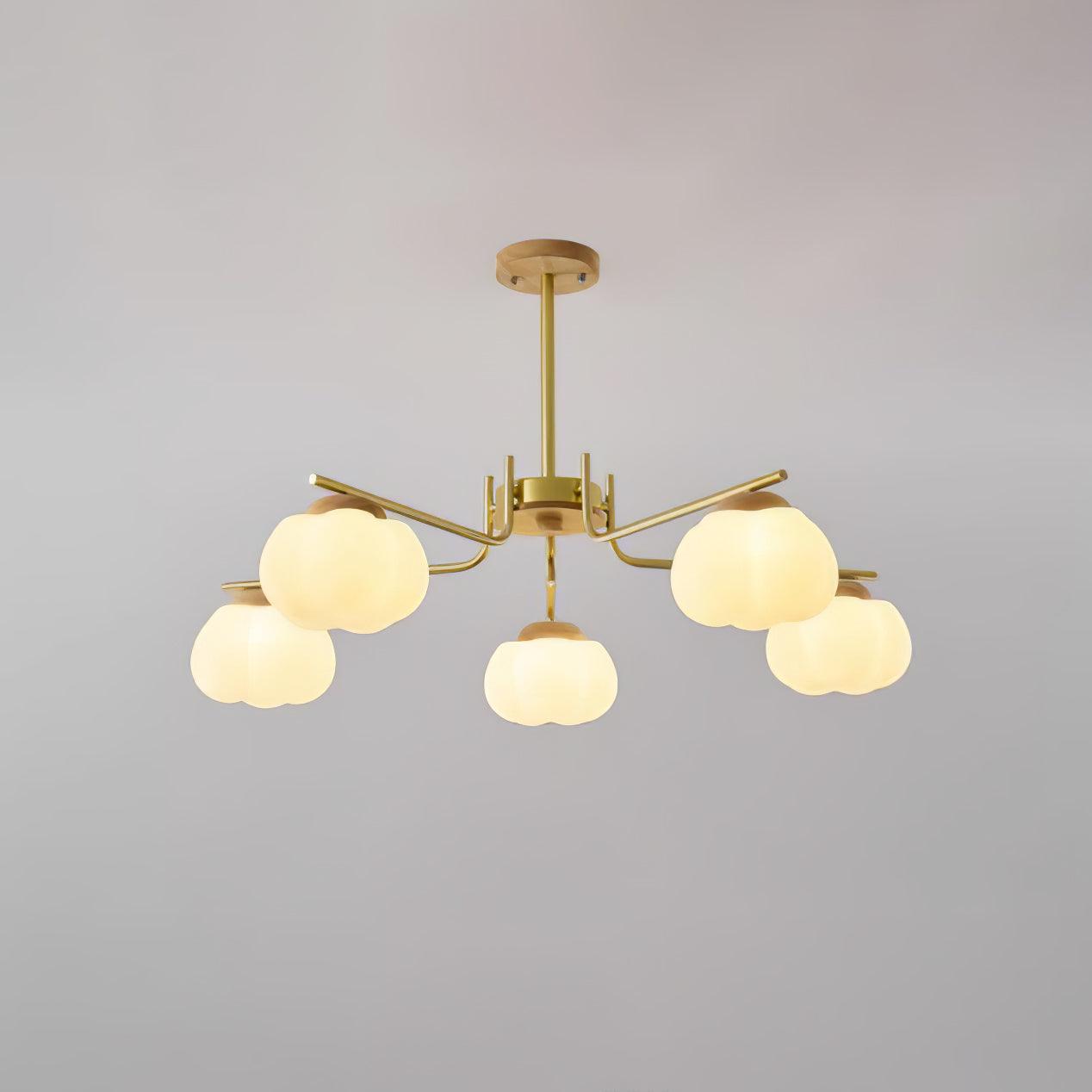 Plastic Cotton Balls Gasolier Chandelier