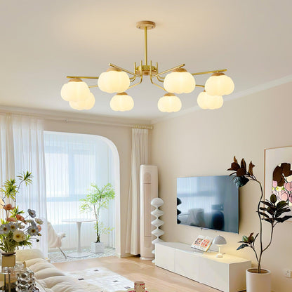 Plastic Cotton Balls Gasolier Chandelier