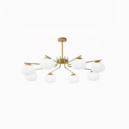 Plastic Cotton Balls Gasolier Chandelier