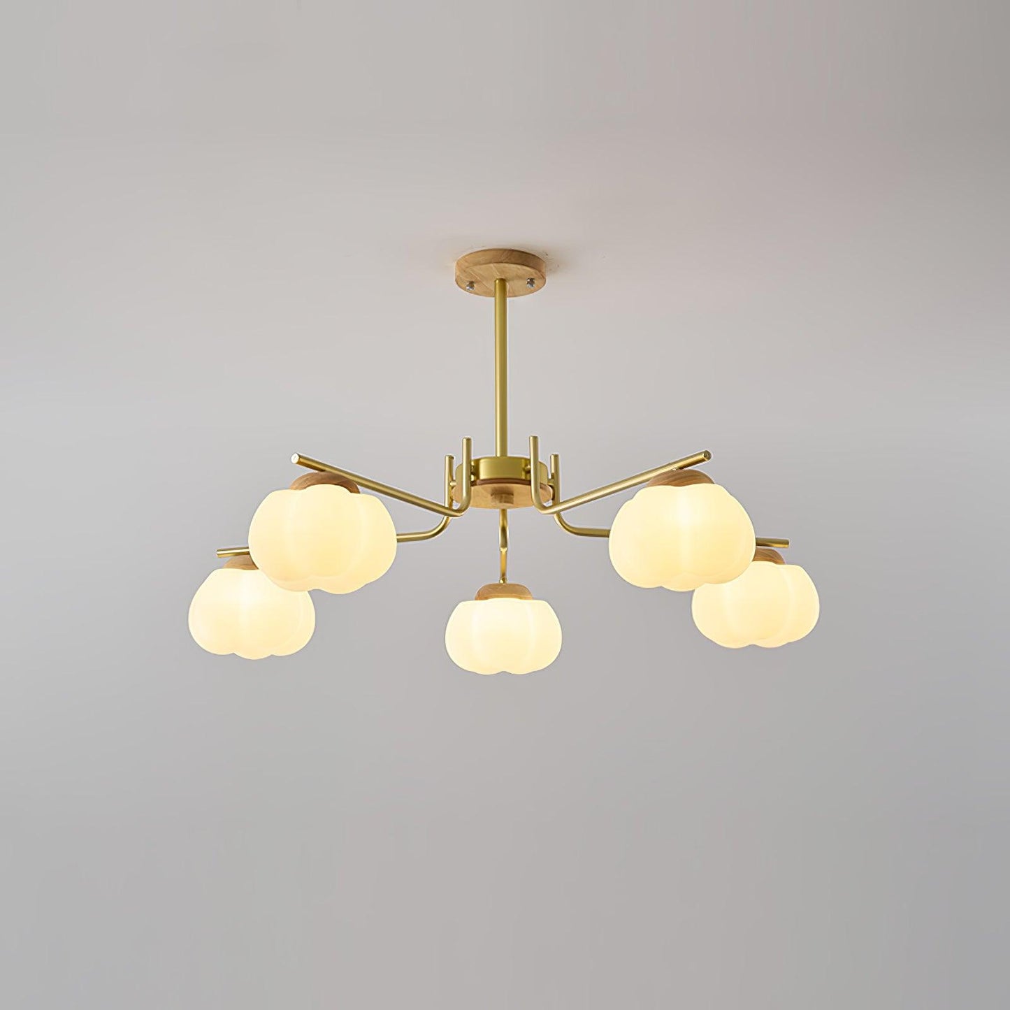 Plastic Cotton Balls Gasolier Chandelier