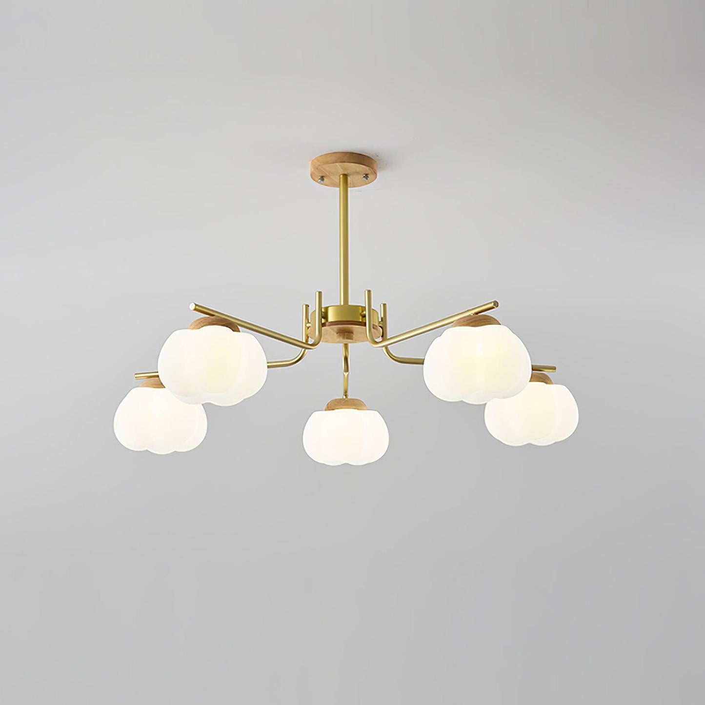 Plastic Cotton Balls Gasolier Chandelier