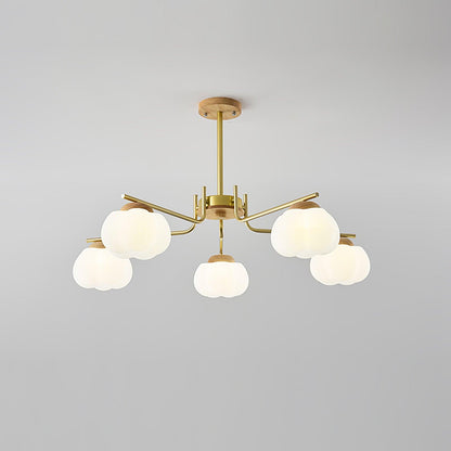 Plastic Cotton Balls Gasolier Chandelier