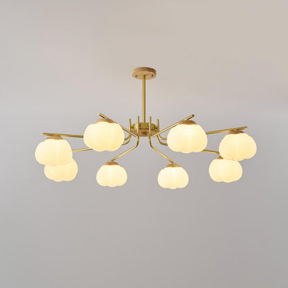 Plastic Cotton Balls Gasolier Chandelier