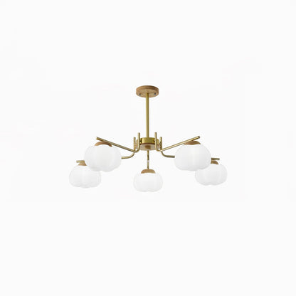 Plastic Cotton Balls Gasolier Chandelier