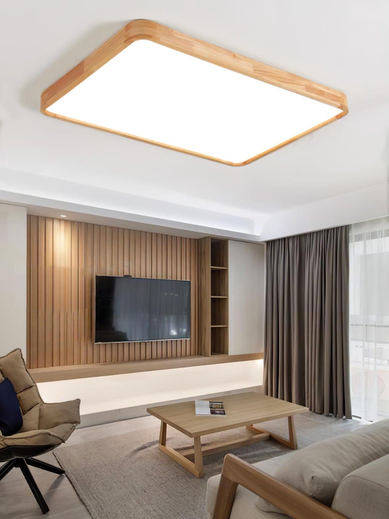 Wooden Geometric Ceiling-mounted light Ceiling Light