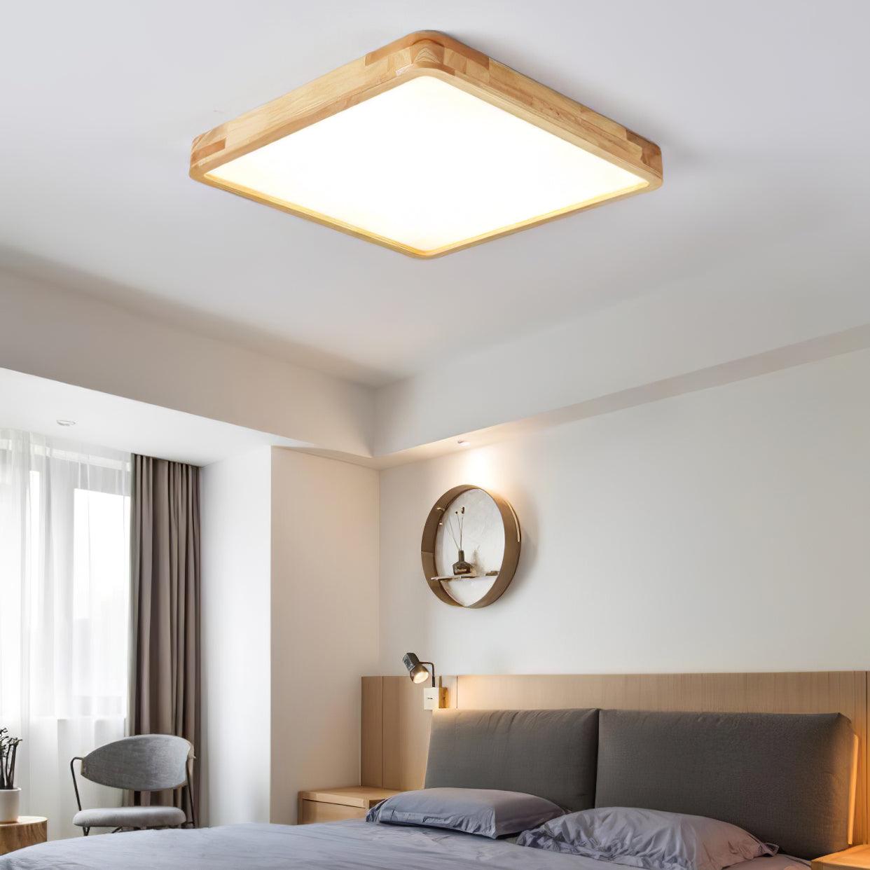 Wooden Geometric Ceiling-mounted light Ceiling Light