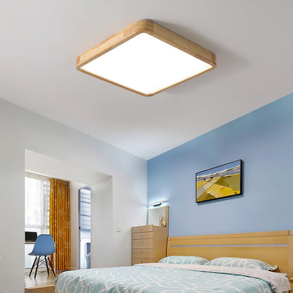 Wooden Geometric Ceiling-mounted light Ceiling Light