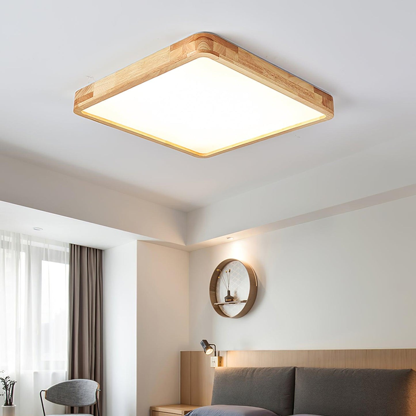 Wooden Geometric Ceiling-mounted light Ceiling Light