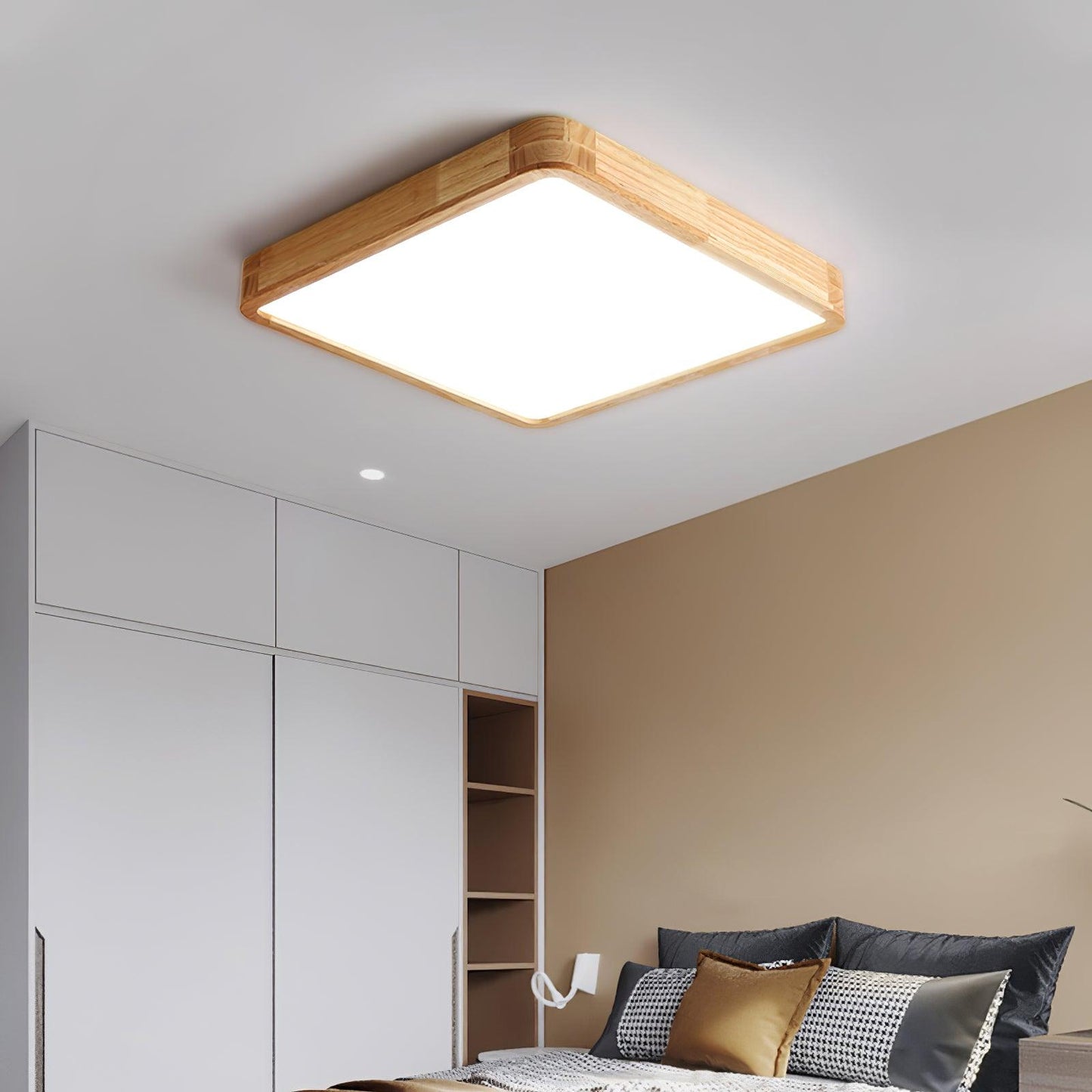 Wooden Geometric Ceiling-mounted light Ceiling Light