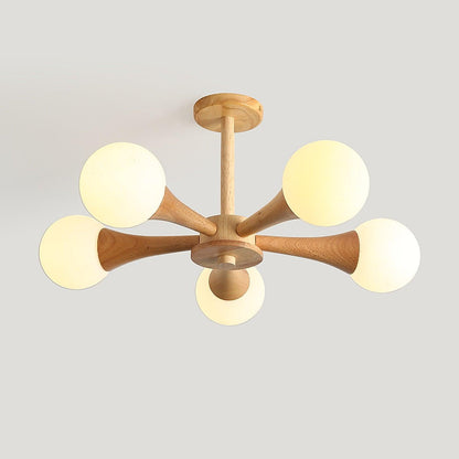 Wooden Nera Ceiling fixture Chandelier