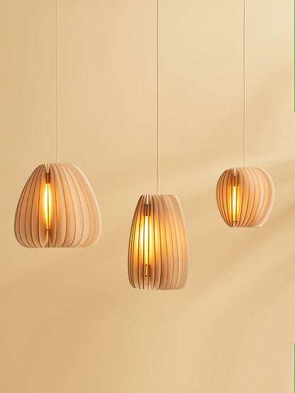 Wooden Orb Houselight Pendant Lamp