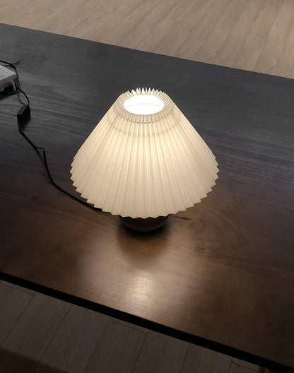 Wooden Pleated Desk lamp Table Lamp