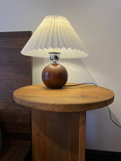 Wooden Pleated Desk lamp Table Lamp