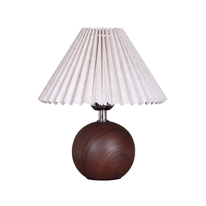 Wooden Pleated Desk lamp Table Lamp