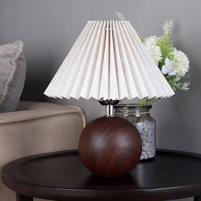 Wooden Pleated Desk lamp Table Lamp