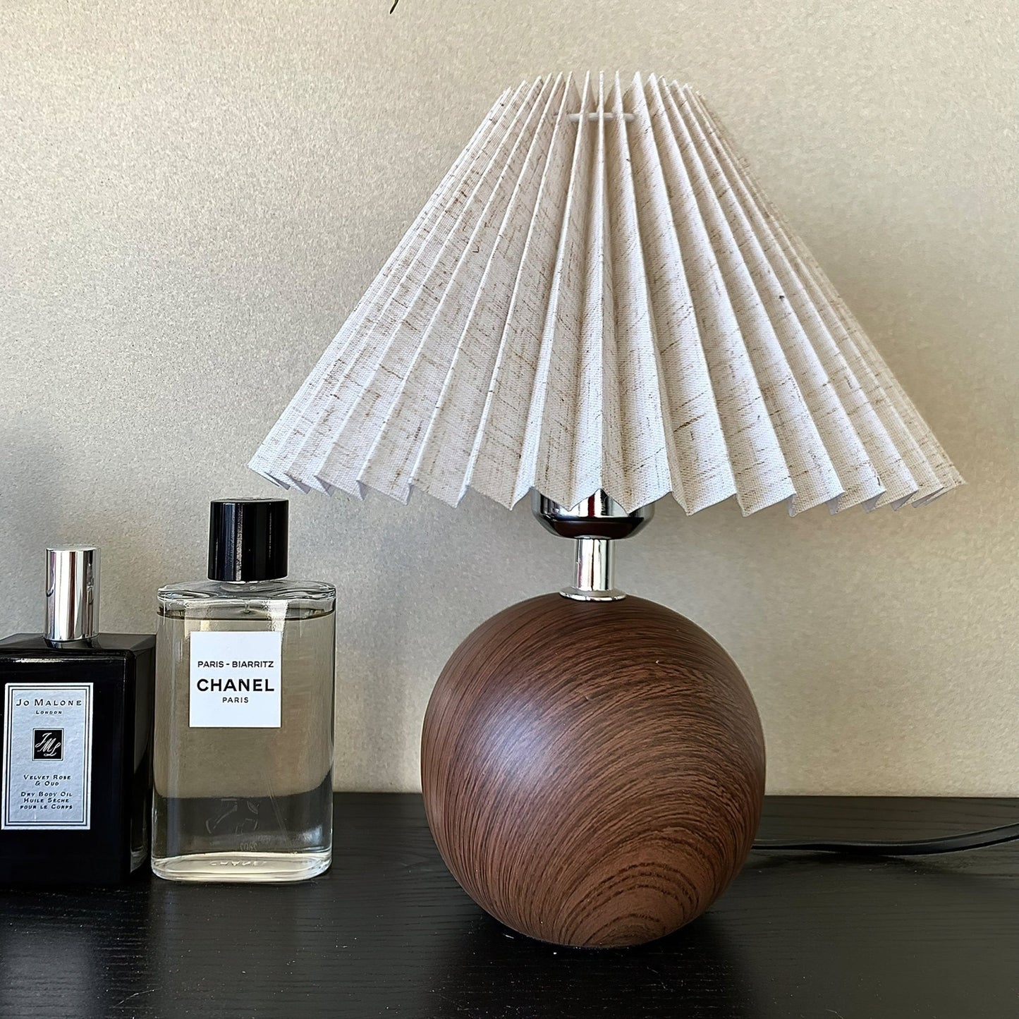 Wooden Pleated Desk lamp Table Lamp