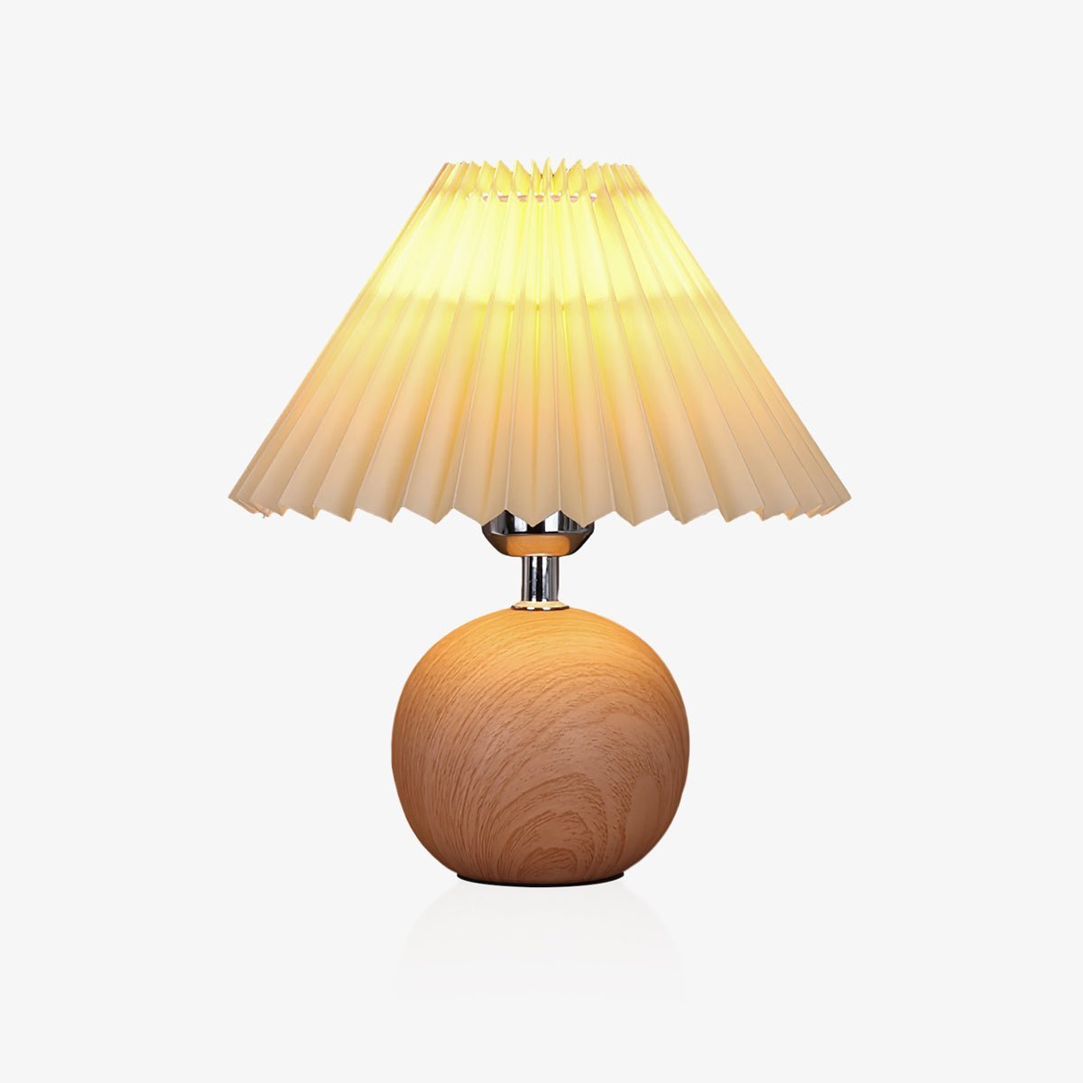 Wooden Pleated Desk lamp Table Lamp