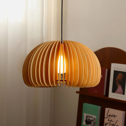 Wooden Pumpkin Ceiling light fitting Pendant Lamp