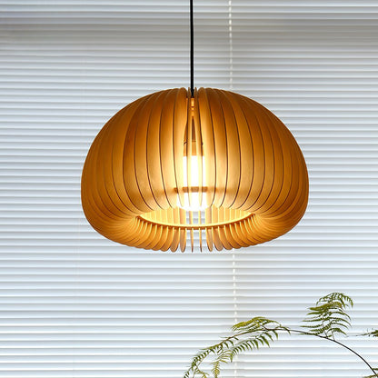 Wooden Pumpkin Ceiling light fitting Pendant Lamp