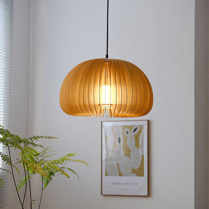 Wooden Pumpkin Ceiling light fitting Pendant Lamp