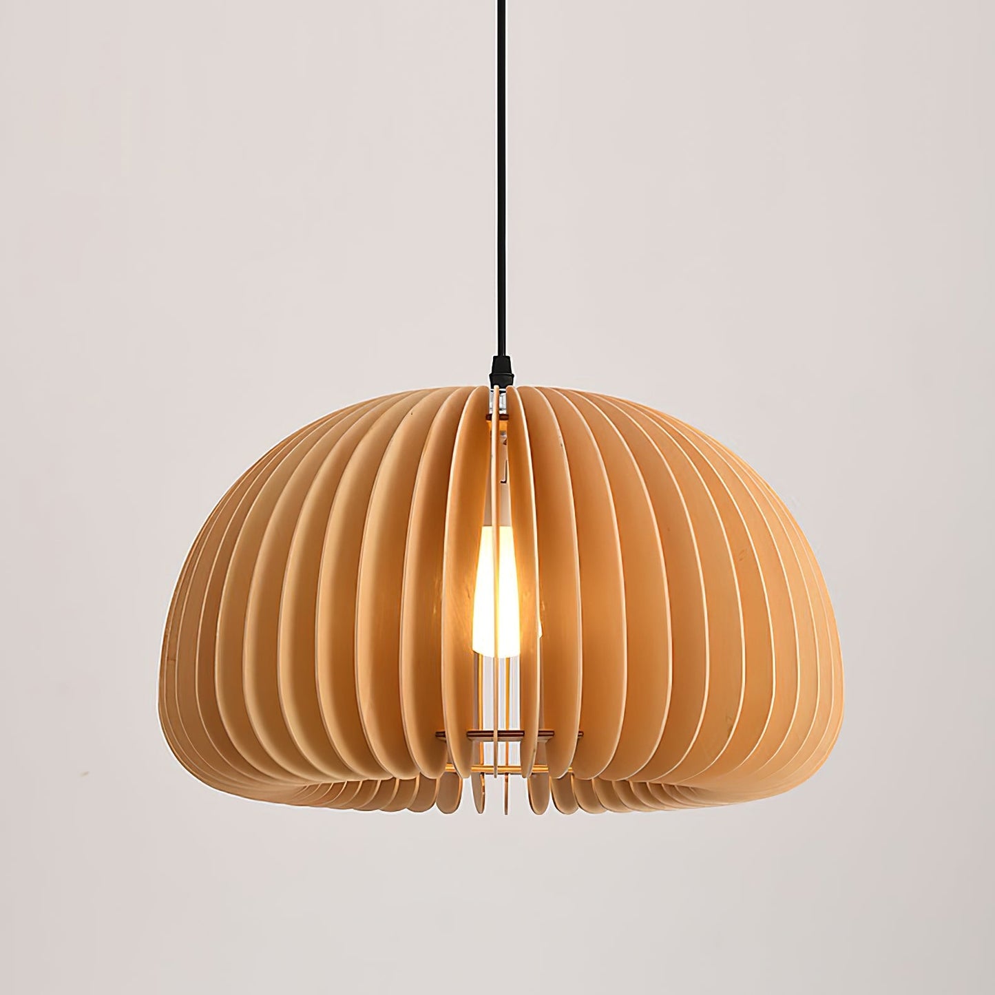 Wooden Pumpkin Ceiling light fitting Pendant Lamp